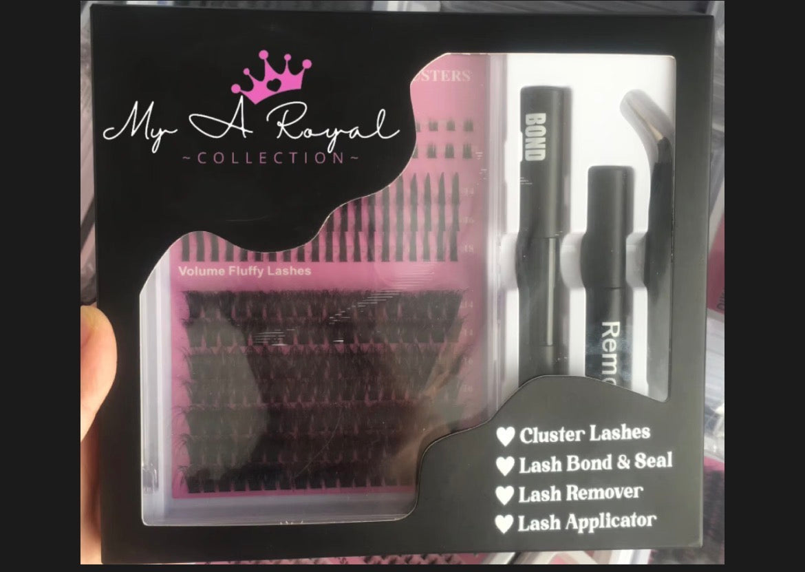My Royal lash clusters